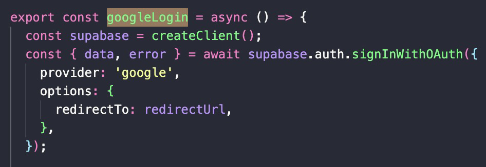 Supabase authentication process