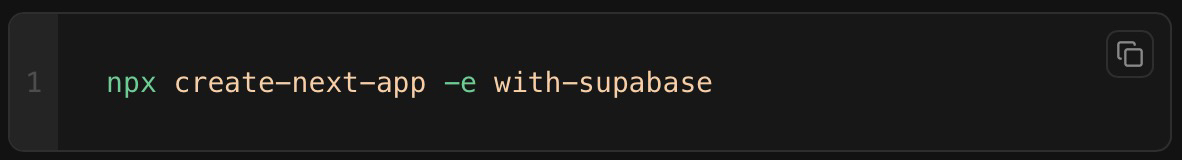 Supabase setup process